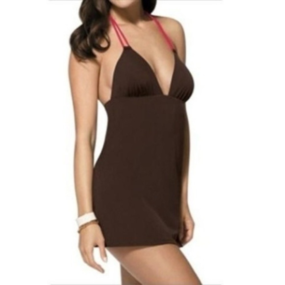 SPANX | halter tie swim dress | size 8